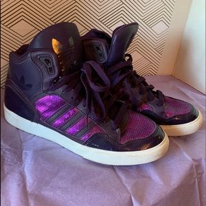 Sparkle purple High top Adidas